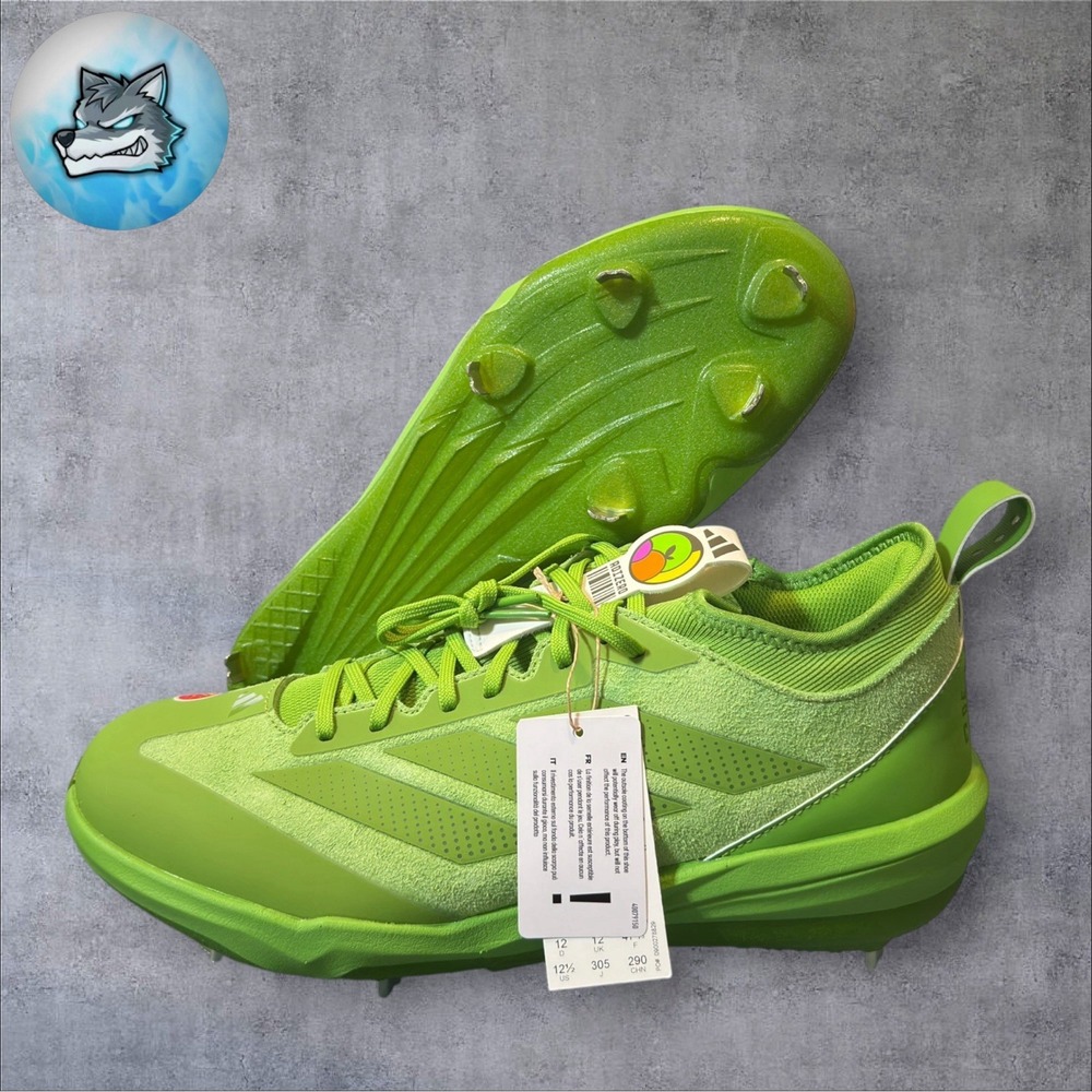 Adidas Adizero Impact BSB JS2978 Somos Rave Green Metal Baseball Cleats 11.5 New